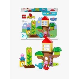 LEGO 10431 Duplo Jardín y Casa del Árbol de Peppa y George Pig – Set de Construcción para Preescolares Actividades al Aire Libre