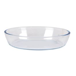 Fuente de vidrio oval Quttin 20.6x13.6 cm 700 cc (6 Unidades)