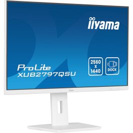 IIYAMA XUB2797QSU-W2 Monitor 27" IPS QHD 2560x1440 100Hz 1ms Blanco, DisplayPort HDMI Altavoces