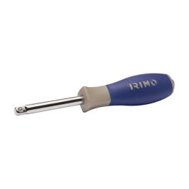 Irimo Mango cuadrado macho 1/4" 105-50-1, Aleación de acero al cromo vanadio, Acabado cromado brillante, Norma DIN3120
