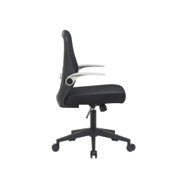 Q-connect Silla de Oficina Terni Malla Ajustable Reposabrazos Negro Cuerpo Negro - Altura Max 1050 mm, Ancho 500 mm, Profundidad 480 mm