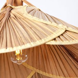 Lámpara Colgante Kayleigh Ratán SKD-P-3000 - Estilo Natural Diseño Elegante con Cable Regulable y Casquillo E27 para Bombilla LED