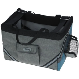 Kerbl KER1685158534211 Bolsa de bicicleta para perros o gatos - Vacaciones - Gris/azul - 38x29x25 cm Precio: 43.79000043. SKU: B1BCMDVZV4
