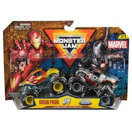 Spin Master SPI1728686262276 Pack de 2 Vehículos de Fundición a Presión 1:64 - Marvel Monster Jam - Juguete para Niños de 3 Años+