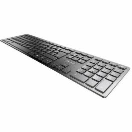 Cherry KW 9100 SLIM Teclado Inalámbrico 2.4 GHz con Bluetooth Recargable Negro