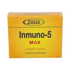 ZEUS Inmuno-5 Max 7Sbrs. Complemento alimenticio hongos y Vitamina C para sistema inmunitario Precio: 42.8899999. SKU: B1HPNRBTTD