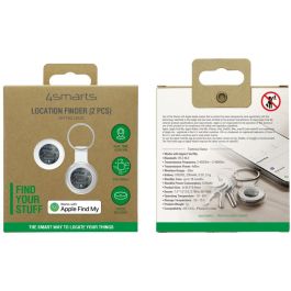 4smarts SkyTag Lucid 2er Set - Rastreador de Ubicación, Blanco