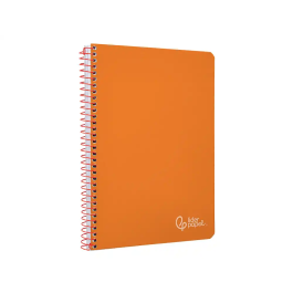 Liderpapel Cuaderno Espiral A4 Witty Tapa Dura 80 Hojas 90gr Pauta 2,5mm Con Margen Color Naranja