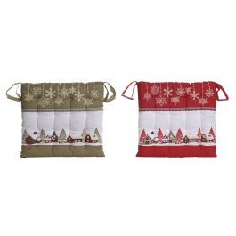 DKD Home Decor Cojín Silla Navidad Tradicional Rojo Verde 40x40 cm Algodón Poliéster (4 Unidades) Precio: 17.69000035. SKU: B19LLCV9PS