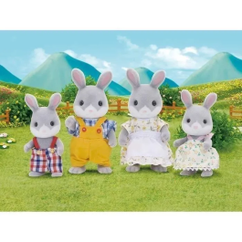 Sylvanian Families 3134 Familia Conejo Gris Papá Mamá Niño Niña Figuras Precio: 37.50000056. SKU: S7156816