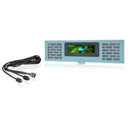 Thermaltake AC-067-OOCNAN-A1 - Kit Panel LCD Turquesa para Torre The Tower 200, 5V 14W, Fácil de Instalar