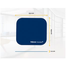 Alfombrilla Para Raton Fellowes Con Proteccion Microban Color Azul 226x192x3 mm