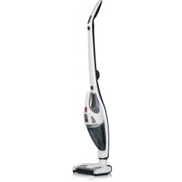 Severin HV 7173 Aspirador Escoba 2 en 1 Sin Cable Seco 120W, con Batería de Litio y Autonomía de 35 minutos, Colores Blanco y Negro