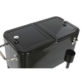 Nevera Portátil DKD Home Decor 74 x 43 x 83 cm Negro Acero Aluminio Polipropileno 56 L