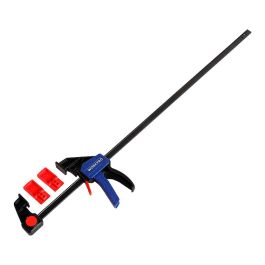 Workpro Sargento Monomanual de Liberación Rápida 600 mm con Mordazas Revestidas, Nylon Reforzado para Bricolaje