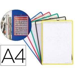 Funda Para Colgar Tarifold Din A4 Anilla Metalica Ideal Para Pizarras De Corcho Pack De 5 Unidades Colores Surtidos