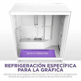 NZXT CM-H72FW-R1 H7 Flow RGB Caja de Torre Media con Ventiladores RGB Incluidos, Blanco