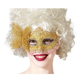 Máscara Veneciana Antifaz Dorado Mariposa para Mujer Adulto - Carnaval Fiesta Temática Precio: 1.49999949. SKU: B1889FGZRQ