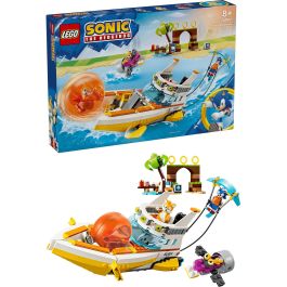 LEGO 76997 Sonic the Hedgehog Barco de aventuras de Tails, juguete interactivo