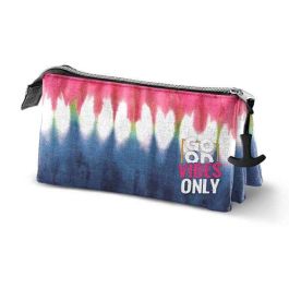 Portatodo triple eco omp! good vibes denim 23x11x7 cm Portatodo triple eco omp! good vibes denim 23x11x7 cm