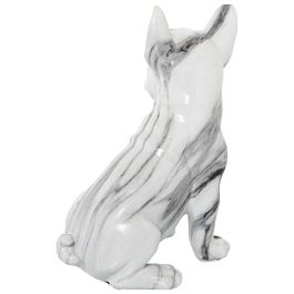 Figura Decorativa Alexandra House Living Plástico Perro 15 x 18 x 23 cm Mármol