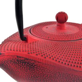 Tetera DKD Home Decor Rojo Negro Hierro colado (1000 ml) (2 Unidades)