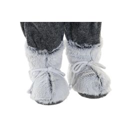 DKD Home Decor Figura Navidad Fantasia Rosa Gris Poliester Pvc Madera 20 x 60 x 32 cm