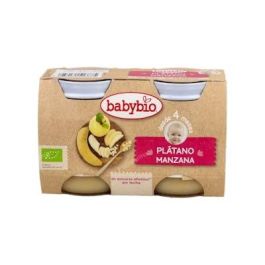 BABYBIO Potito Manzana y Plátano ecológico para Bebés +4 Meses Sin Gluten, Leche ni Azúcares Añadidos 130g Precio: 2.4999997. SKU: B1K997J9S3