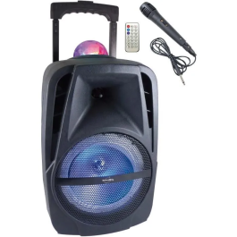 Inovalley KA116BOWL Altavoz Bluetooth con Luz Karaoke 450W, Bola LED Multicolor, Puerto USB Precio: 73.94999942. SKU: S7141404