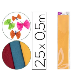 Liderpapel Papel Crespón Amarillo Oro 50 cm x 2.5 m 34 g/m2 Precio: 1.49999949. SKU: B16VM8VWH4