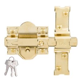 Fac Cerrojo 301-R/80 Dorado Cerrojo de seguridad con placa 80mm 3 llaves de serreta Precio: 57.95000002. SKU: S7919825