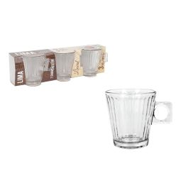 Set de 3 Tazas de Café 8 Cl Lima Lineal - La Mediterranea (24 Cajas) Precio: 26.68999971. SKU: B16FSLZGAR