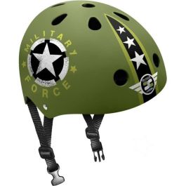 Stamp Casco Skate Bicicleta Patines Scooter Military Star Talla 53-57 cm Ajuste Rueda Carcasa ABS/EPS Negro Ventilación Precio: 34.68999941. SKU: B1BPYRCLSF