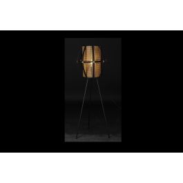 DKD Home Decor Lámpara de Pie Colonial de Bambú y Ratán, Colores Negro y Marrón, Casquillo E27, Potencia 50W, Altura 119 cm DKD Home Decor Lámpara de Pie Colonial de Bambú y Ratán, Colores Negro y Marrón, Casquillo E27, Potencia 50W, Altura 119 cm
