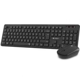 SUBBLIM Combo Business Slim Silencioso Inalambrico 2.4G Negro