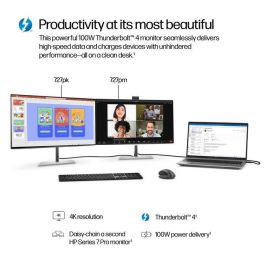 HP 727pm Monitor de Conferencia 4K Series 7 Pro de 27 pulgadas con IA y Thunderbolt 4, Libre de PVC