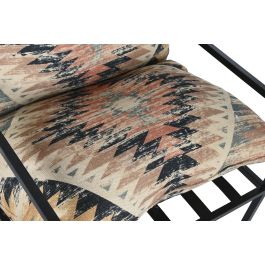 DKD Home Decor Butaca Folk Multicolor Negro 70 x 75 x 85 cm