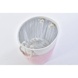 DKD Home Decor Cesta Lila Rosa Set de 3 Piezas Surtidos 40 x 49 x 40 cm (2 Unidades)