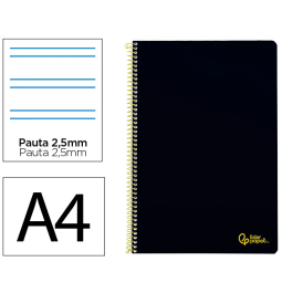 Liderpapel Cuaderno Espiral A4 Smart Tapa Blanda 80 Hojas 75gr Pauta 2,5mm Con Margen Color Negro Precio: 7.99000026. SKU: B1EKC3TBNL