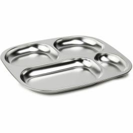 Thermobaby AAAOY87758 Bandeja Compartimentada con 4 Compartimentos de Acero Inoxidable y Libre de BPA