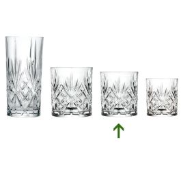 Rcr Cristalleria Melodia Vaso 240 Ml de Cristal Eco-Luxion, Altura 85 Mm (6 Unidades)