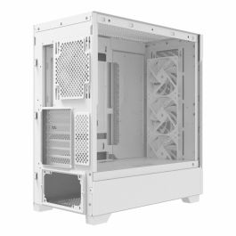 XPG STARKER AIR BTF Midi Tower Caja PC Gaming Panel Perforado con 4 Ventiladores ARGB, Compatible ATX Conector Inverso, Blanco
