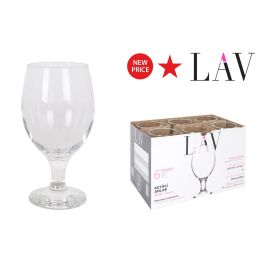 LAV Copa de Cerveza Misk 400 cc con Capacidad 400 ml, Ancho 8.5 cm, Alto 16.2 cm y Largo 6.8 cm (24 Unidades) Precio: 33.8437. SKU: B195HY6VLD