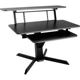 QUIKLOK Mueble Estudio (Workstation) Con Tres Niveles, Bandeja Principal 1120x560mm, Bandeja Superior 1250x324mm, Bandeja Teclado 757x355mm, Acero Precio: 359.49999998. SKU: B1BZ69475T