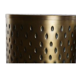 DKD Home Decor Mesita Auxiliar Moderna Dorado, Set de 2 Piezas en Metal, Dimensiones 43x54x43 cm