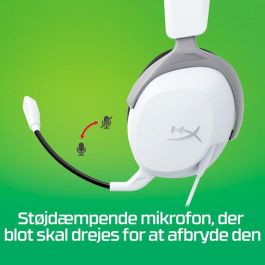 HyperX CloudX Stinger 2 Core Auriculares Gaming para Xbox Blanco, Ligeros con Micrófono Abatible y Graves Mejorados