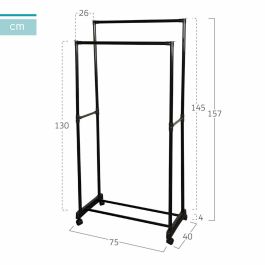 Perchero Max Home Acero Plástico 75 x 157 x 40 cm (4 Unidades) Perchero Max Home Acero Plástico 75 x 157 x 40 cm (4 Unidades)