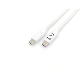 EQUIP 128362 Cable USB-C a USB-C 3.2 Gen 1 Macho/Macho 2 metros Blanco 60W PD