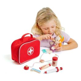 Maletin doctor con 7 accesorios de madera 23x16x8 cm Maletin doctor con 7 accesorios de madera 23x16x8 cm