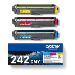 Brother TN-242CMY Multipack Tóner Cian, Magenta, Amarillo, Rendimiento hasta 1.400 páginas ISO/IEC 19798
